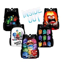 Disney Cartoon Inside Out 2 Children's School Backpacks Shoulders Bag Back To School Kawaii Student Large Capacity Fashion Gifts