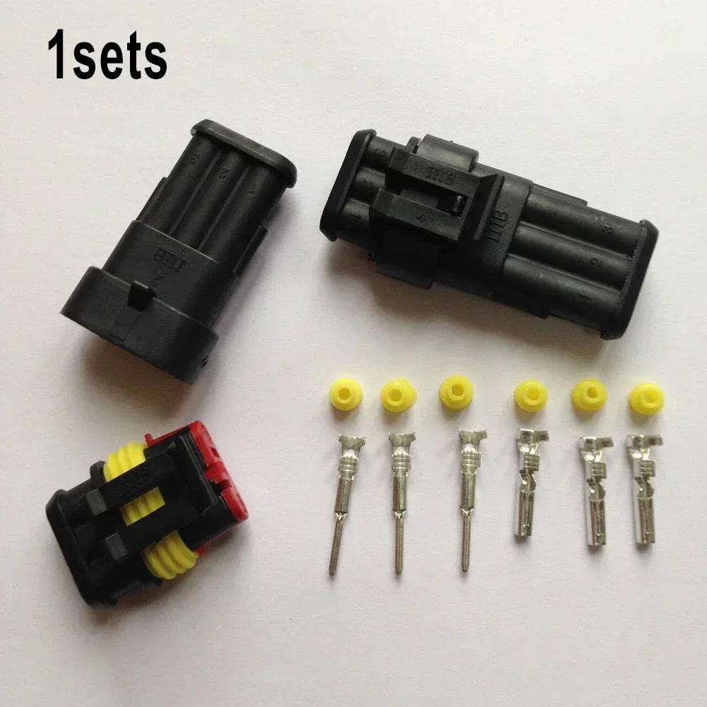 Connettori a spina per connettori impermeabili 1 set 1/2/3/4/5/6 pin 12A 600V Kit per barche per auto per automobili Installazione a crimpare