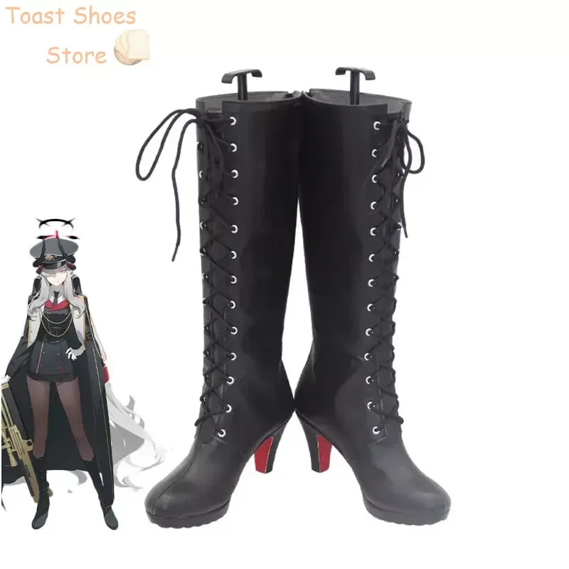 

Hanuma Makoto Cosplay Shoes Game Blue Archive Cosplay Prop Halloween Carnival Boots PU Shoes Costume Prop