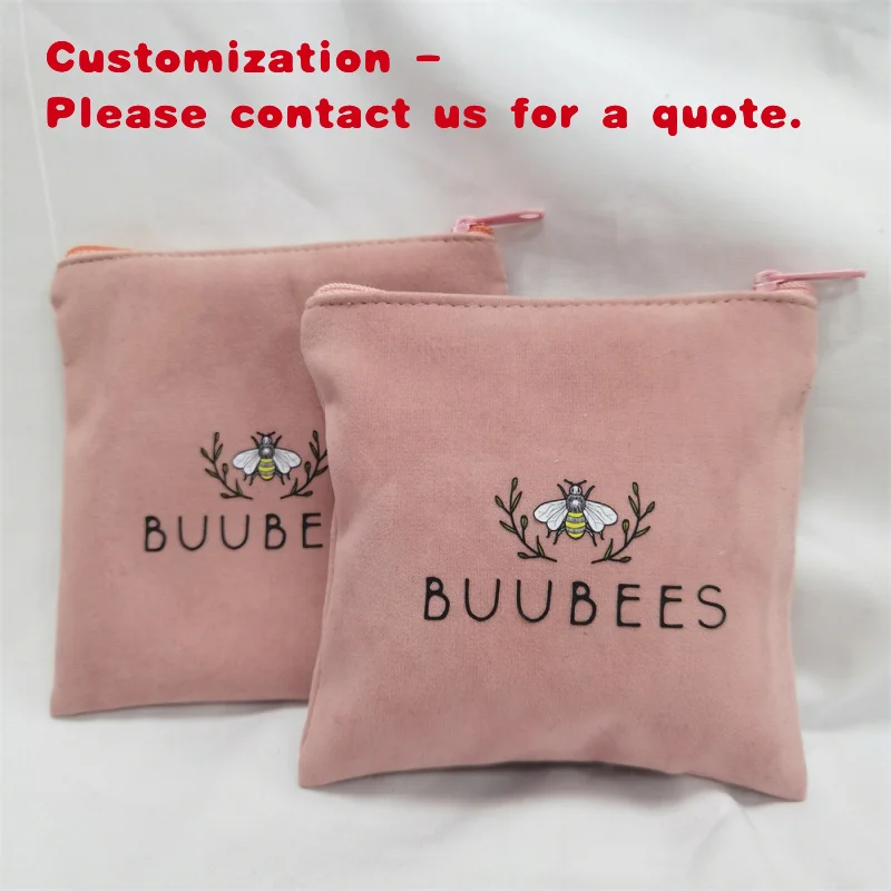 

custom.Chuanghua Travel Soft Comfortable Velvet Cosmetic Pouch Custom Velvet Toiletry Bag With Zipper