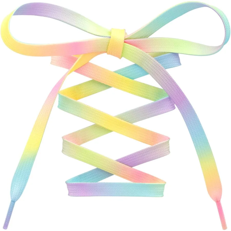 أربطة أحذية بنمط ملون: طباعة مسطحة 2 P للأحذية الرياضية