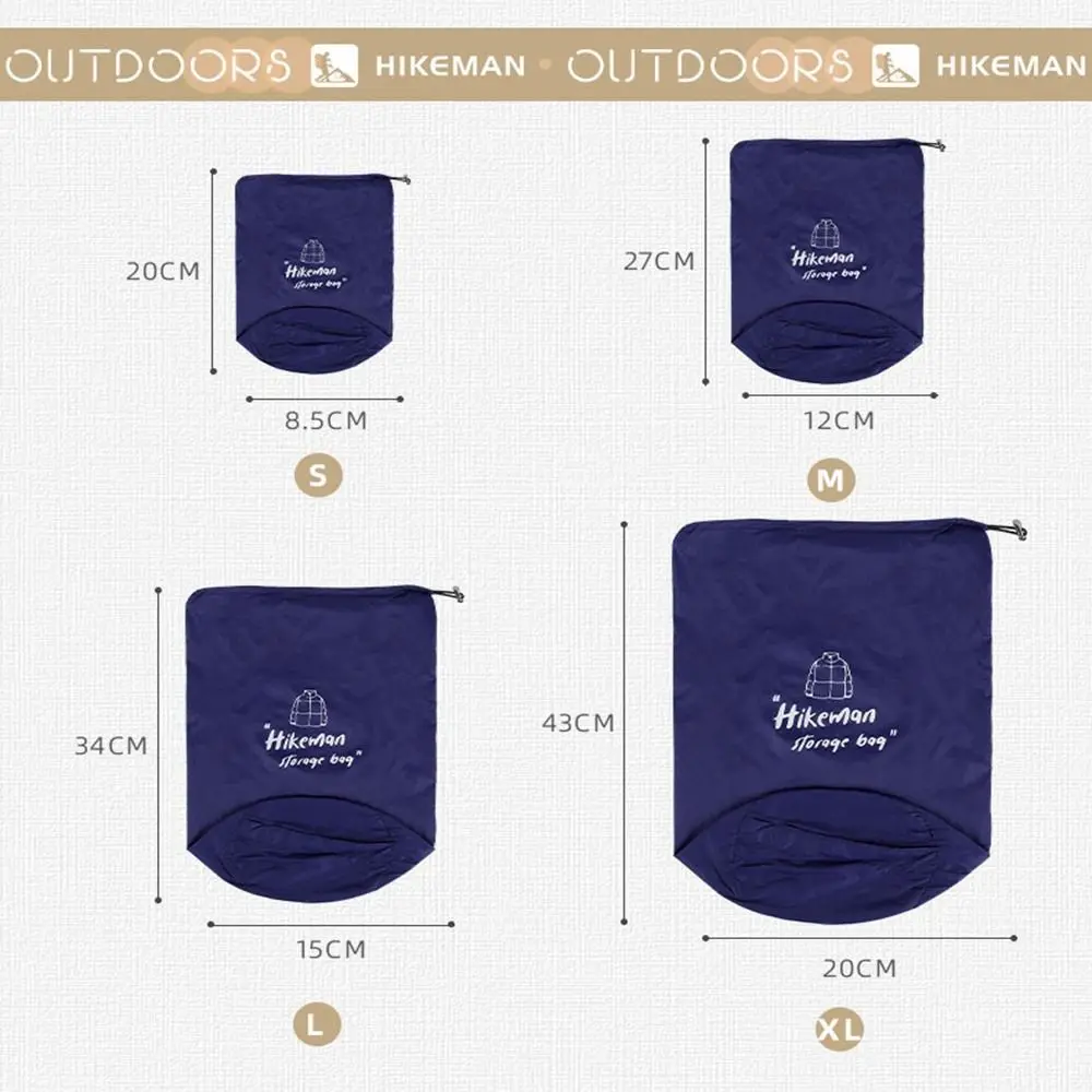 Portable Down Jacket Compression Bag Multicolors S/M Travel Clothing Storage Bag Sun Protection Clothing Drawstring Bags