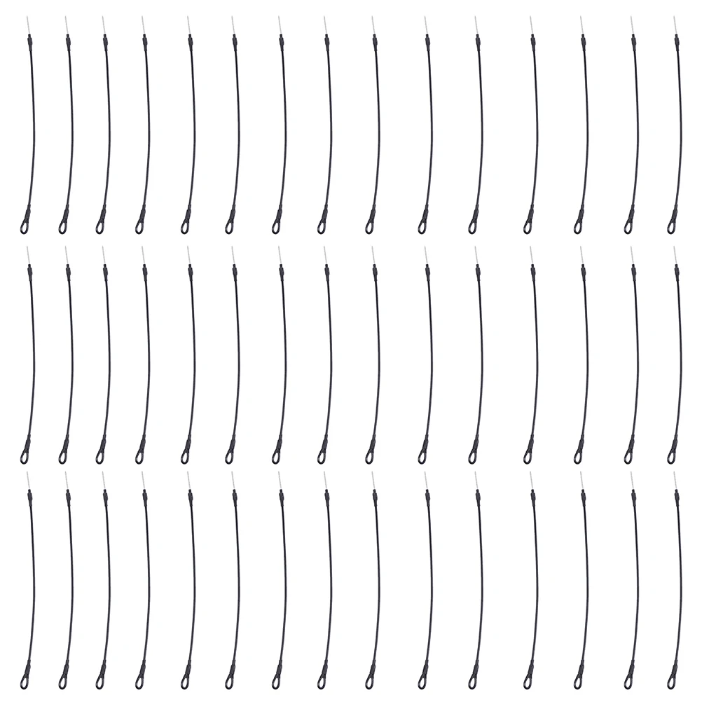 

50 Pcs Anti-theft Steel Wire Lanyards Durable Plastic Retail Security Cable Loops Magnetic Buckle Loss Prevention Clothing