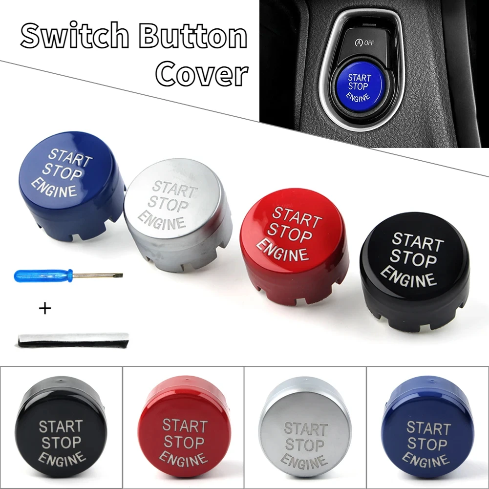 Car Engine Button Covers Auto Start/Stop Switche Button Cover For BMW F classis F10 F13 F20 F22 X1/3 F26 F32 F01 F02 F48 F25 F16