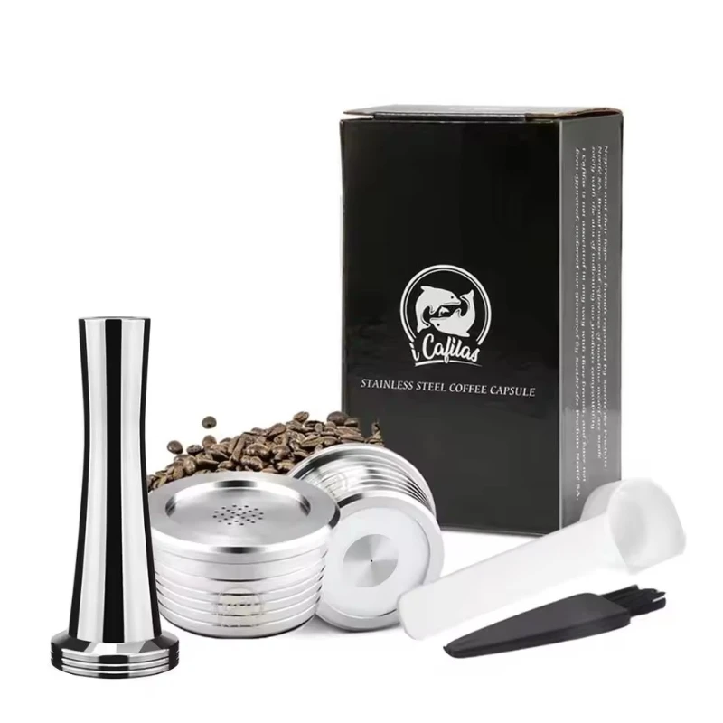 

Reusable Capsule Pod For Delta Q NDIQ7323 Coffee Machine Stainless Steel Refillable Coffee Filters Cup Coffee Accessories