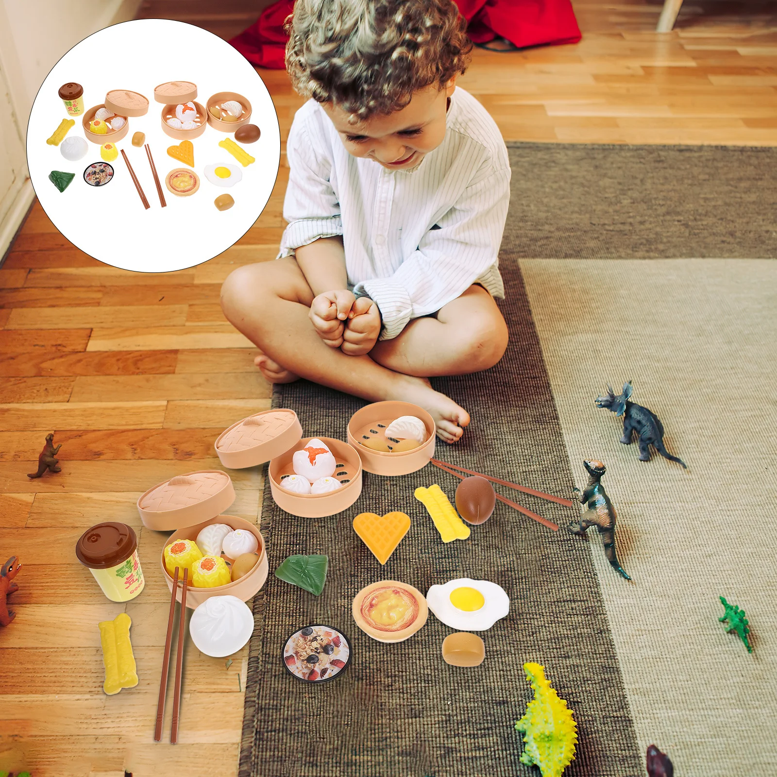 29 個のキッチン調理子供用おもちゃカラフルな蒸しパン蒸し器教育ロールプレイセット創造性知性を促進します