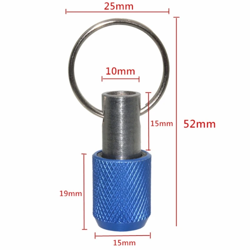 Keychain Quick Release Bit Holder 1/4 Shank Drill Bit Extension Portable Drill Screw Adapter Carbon Steel