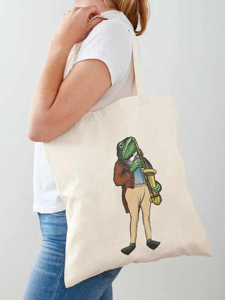 

frog musician Tote Bag Cloth bags Gift bags canvas tote Canvas