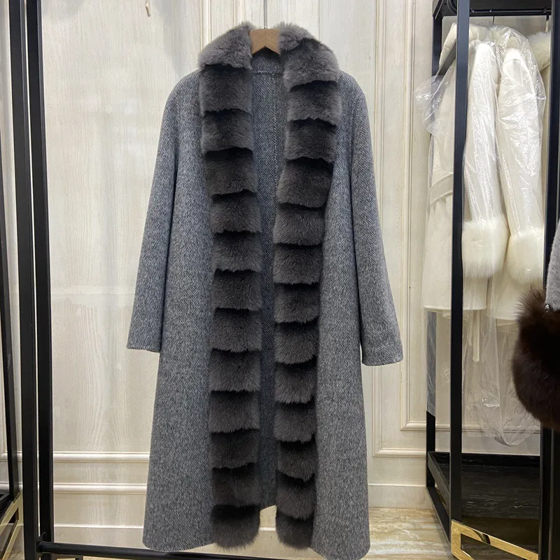 

2024 Fur integrated fur coat for middle-aged and elderly mothers No.16