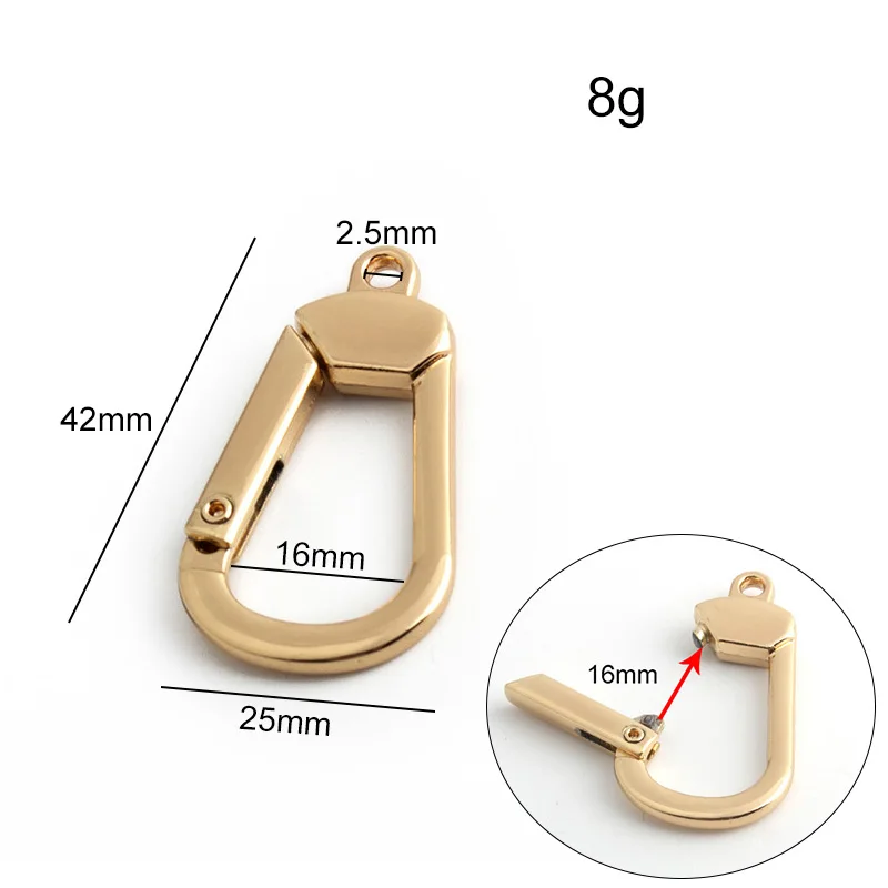 20-100 pieces 2.5mm 4 colors Gun black metal snap hook small snap hook for bag parts accessories
