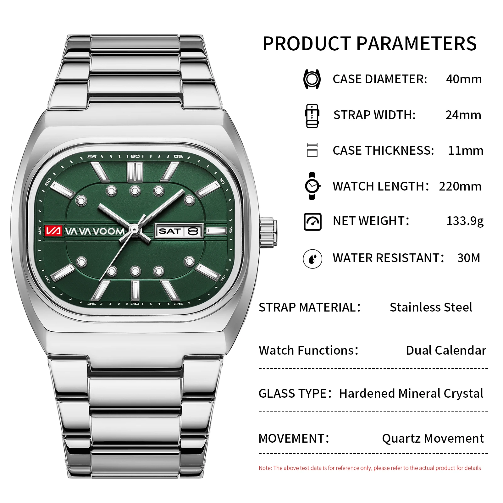 Square New Unique Design Steel Hot Selling Quartz Watches Men 40mm Movement Analog Diving Series Clock Top Watch for Men Reloj view 5