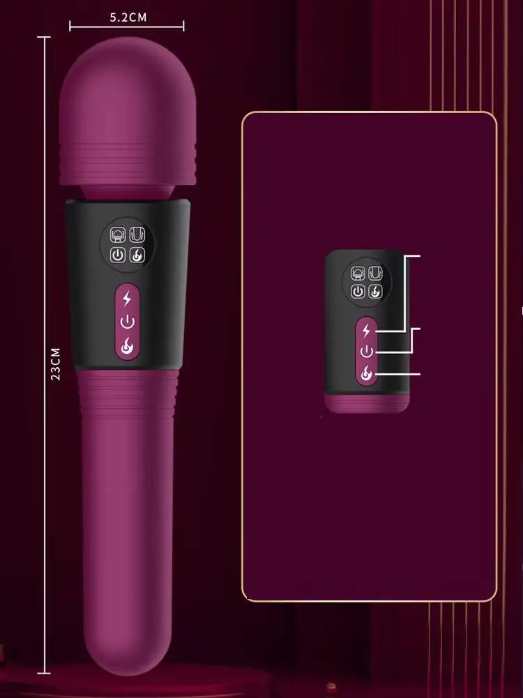 Двойная головка с подогревом нижней части Фиолетовый Зеленый Вибратор 18+ Эротические секс-игрушки Товары для взрослых Анальная киска Вагина Пробка Мастурбатор Сексуальное порно