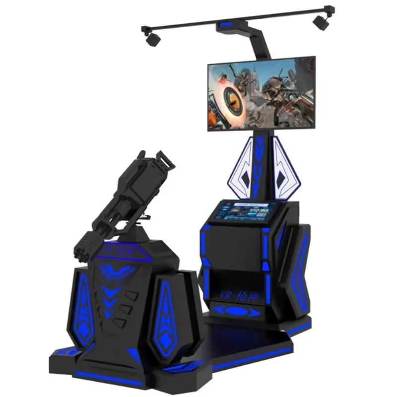 Hot Sale 9D Virtual Reality Standing VR Shooting Machine 9D VR Gatling for Shopping Mall