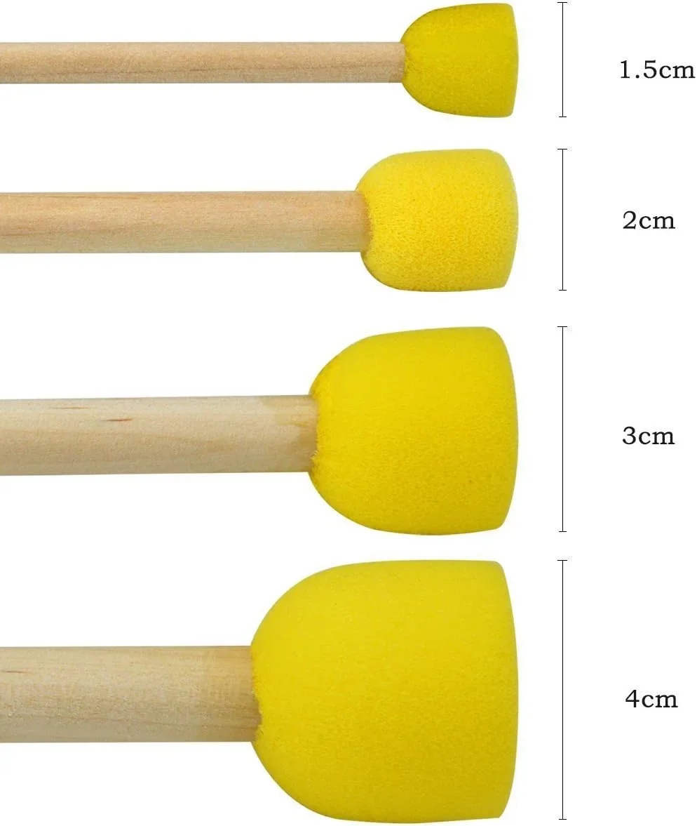4/20PCS Ceramic Sponge Rod Set Water Absorbing Sculpture Bloom Pottery Tools DIY Crafts Hand Making Accessories