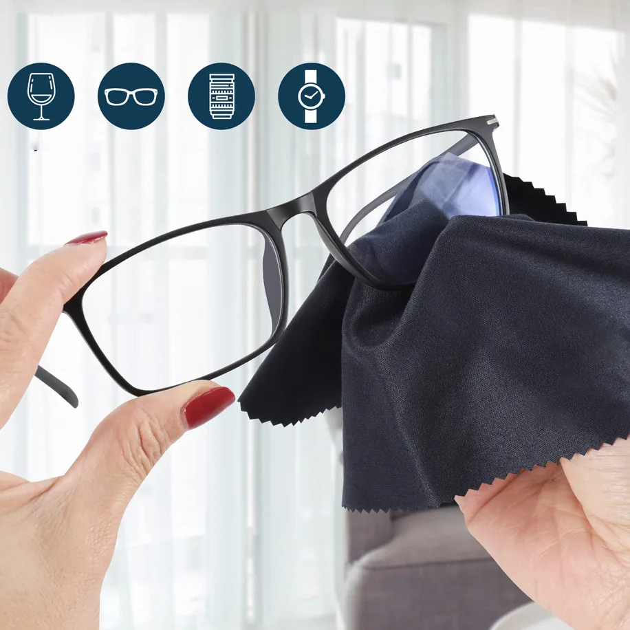 6pcs Glasses Lens Clothes Computer Mobile Phone Screen Cleaning Microfiber Cloth Wipe Eyeglasses Cleaner Eyewear Accessories view 2