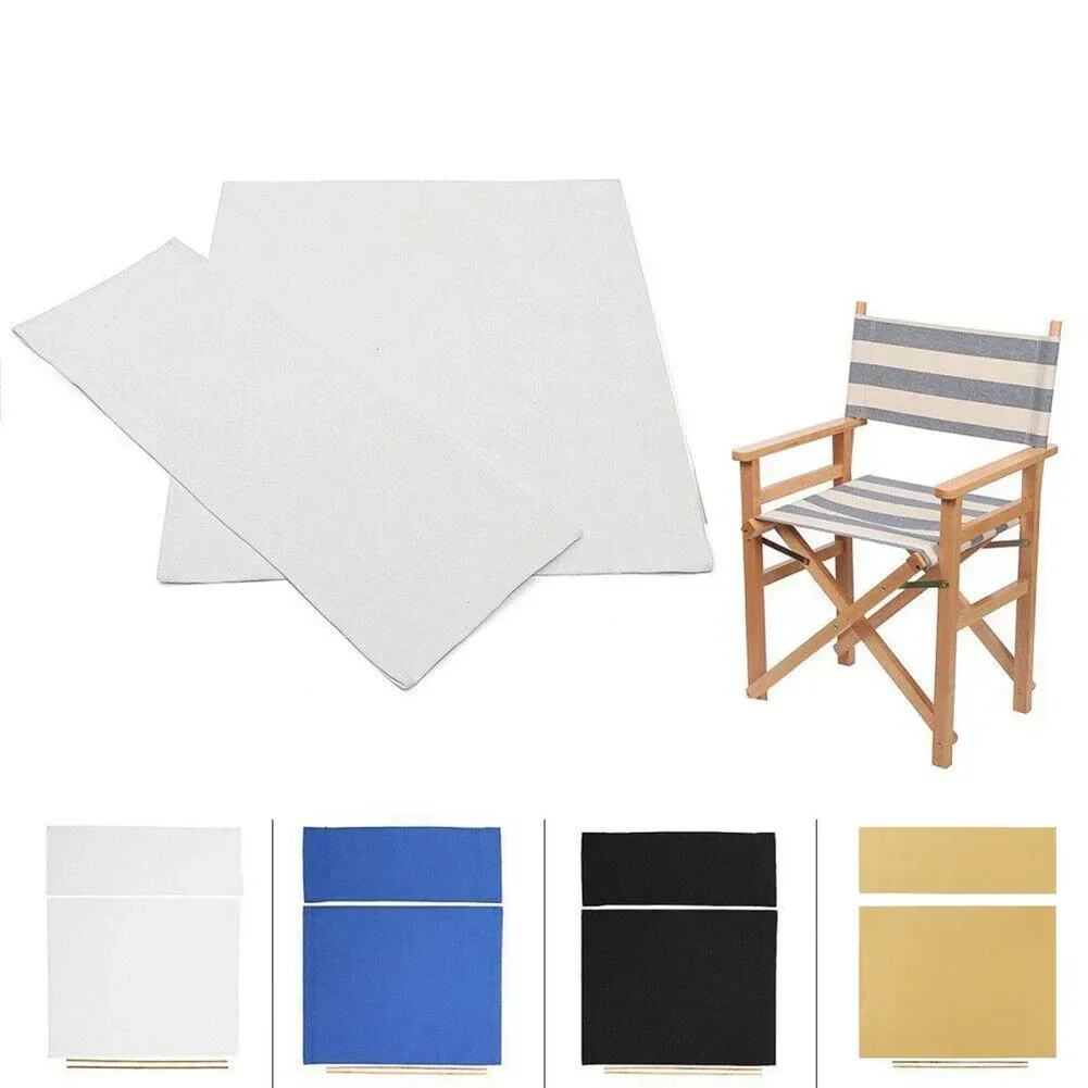 Washable Chair Seat Covers Kit Director Chair Seat Replacement Canvas Cover With Stick Accessories For Outdoor Camping Fishing
