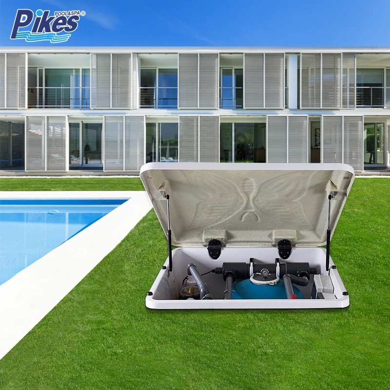 PK8035A Fiberglass In-ground Pool Filter Integrated Filtration With Sand Filter, Swimming Pool Pump, Sterilizer,Complete System
