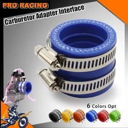 33/35/40/45mm Carburetor Adapter Interface Inlet Pipe Intake For Koso KSR OKO Keihin PWK Maikuni 21 24 26 28 30 32 34mm PE TM PZ