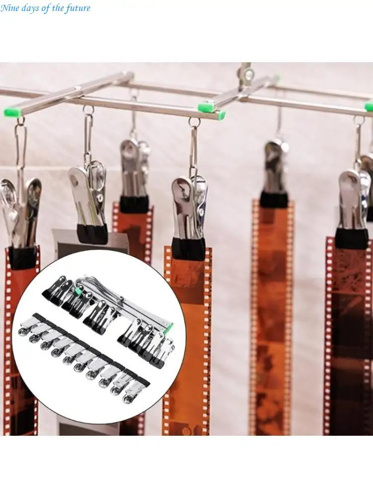 

Stainless Steel Film Drying Rack 35mm 120 Film Drying Hanging Rack Stainless E65A