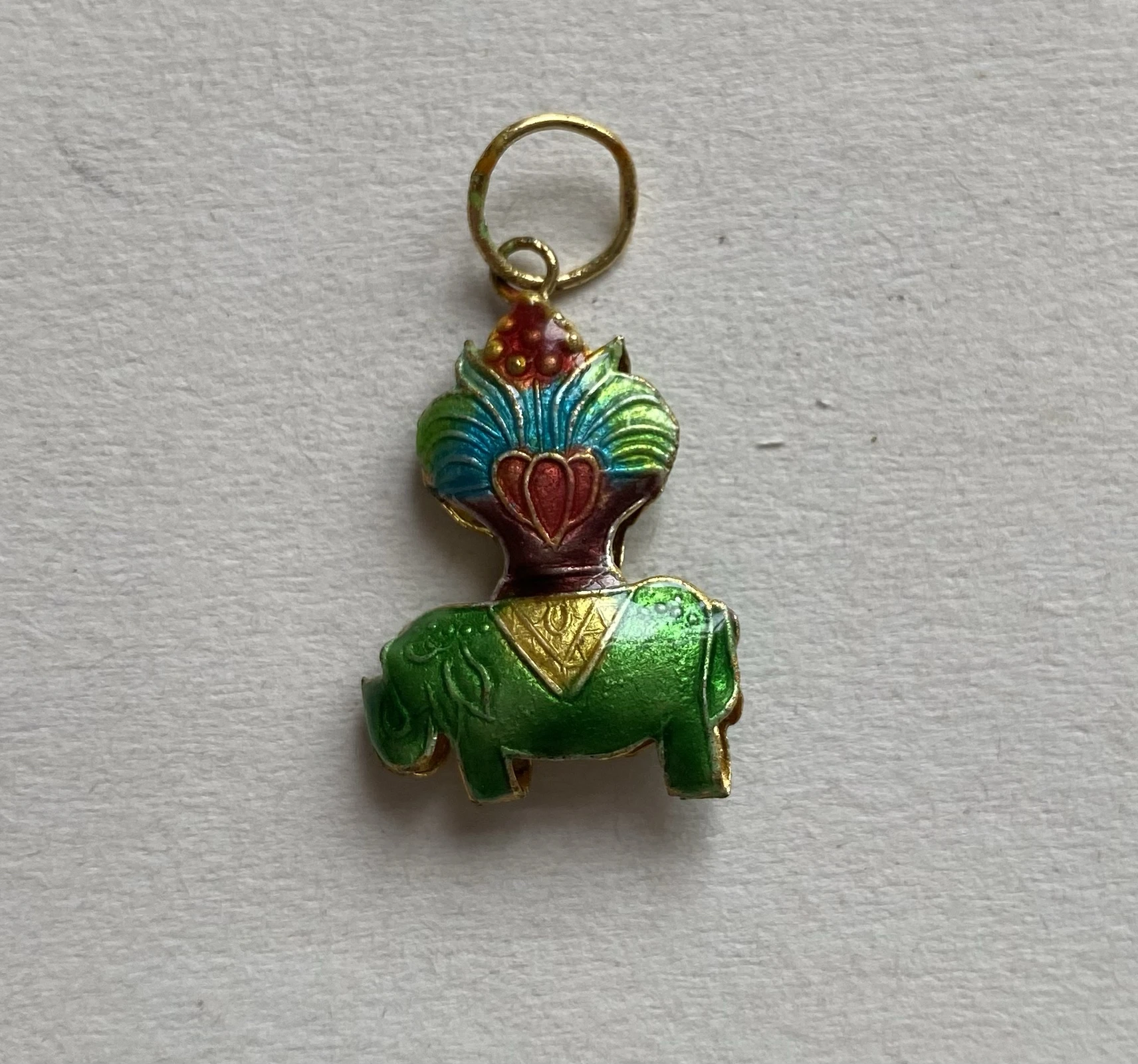 10Pcs Cute Cloisonne Enamel Elephant Charms DIY Jewelry Making Findings Animal Pendants China intangible cultural heritage