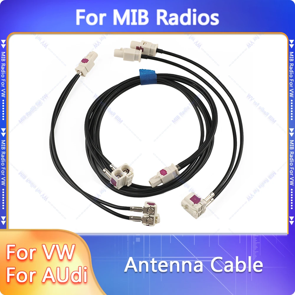 Radio FAKRA Antenna Adapter Cable for MIB RCD310 RCD360 RCD330 RCD510 RNS510 for VW Golf 5 6 Passat B5 B6 JETTA TIGUAN  for AUDI