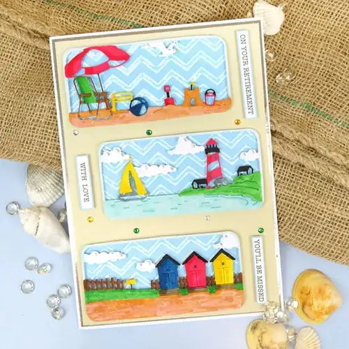 Dogs Cat Happy Birthday Beach Bottle Lamp Metal Cutting Dies Silicone Stamps Scrapbooking Stencil Photo Album Card DIY Paper