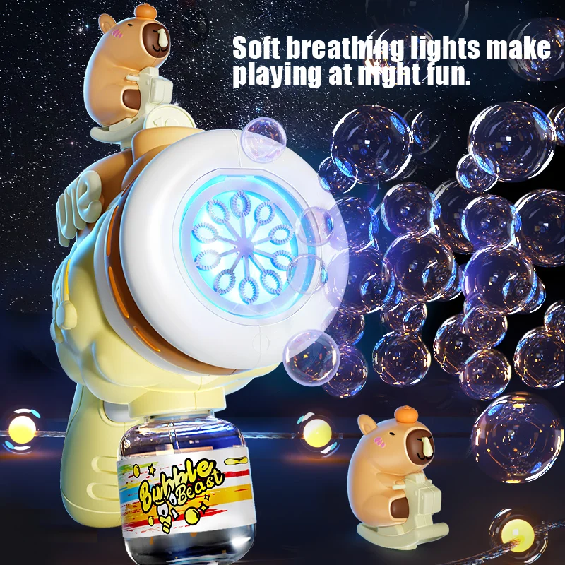 ไฟฟ้าBubble Gunเด็กNon-Dropสบู่ 65 MLเครื่องอัตโนมัติแสงปาร์ตี้กลางแจ้งเกมของเล่นสําหรับ 3 ปีเด็กของขวัญ