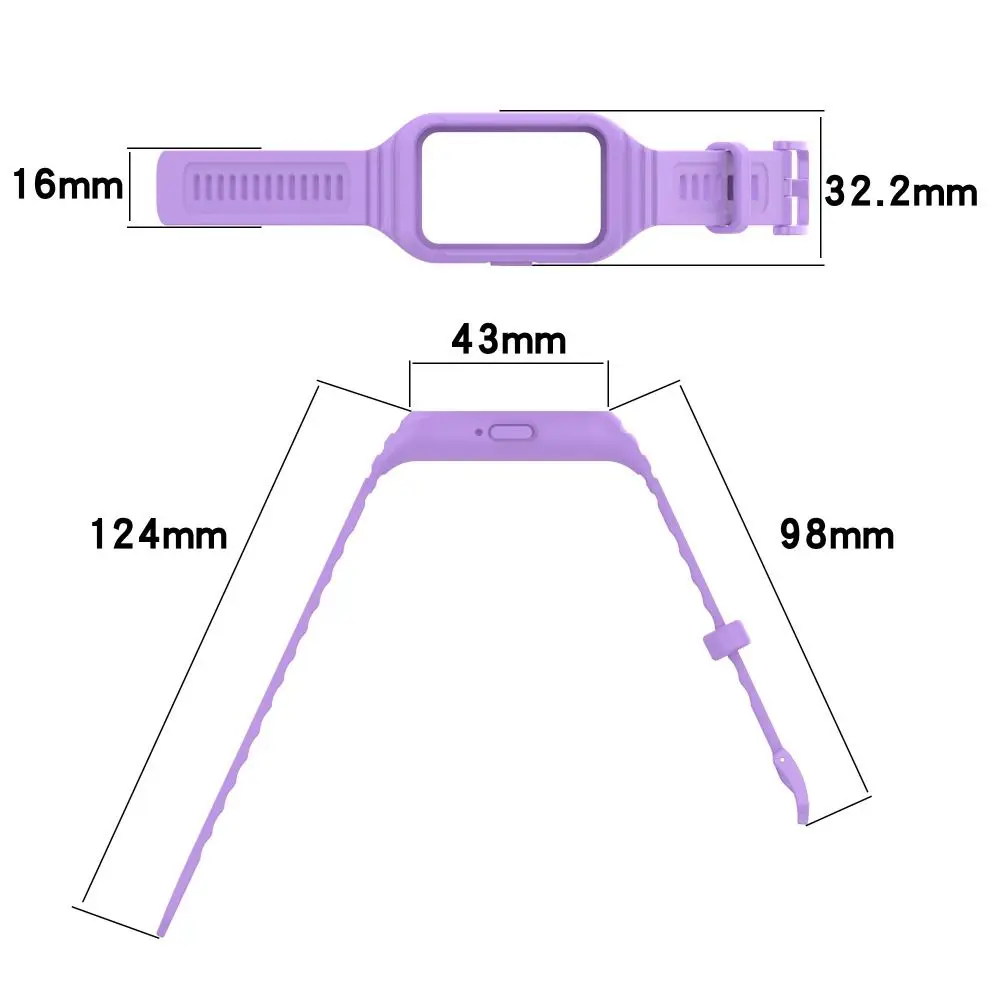 Funda de repuesto suave + correa de silicona integrada, correa de reloj inteligente, pulsera de reloj para Samsung Galaxy Fit3