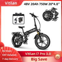 Vitilan i7 Pro 3.0 Electric Bike Foldable 750W 48V 20Ah 20*4.0\