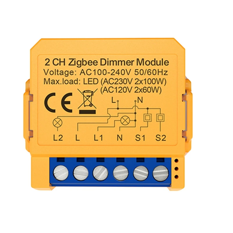 

Умный диммер Tuya Zigbee, модуль управления освещением, переключатель с регулируемой яркостью, плавное затемнение + Голосовое управление