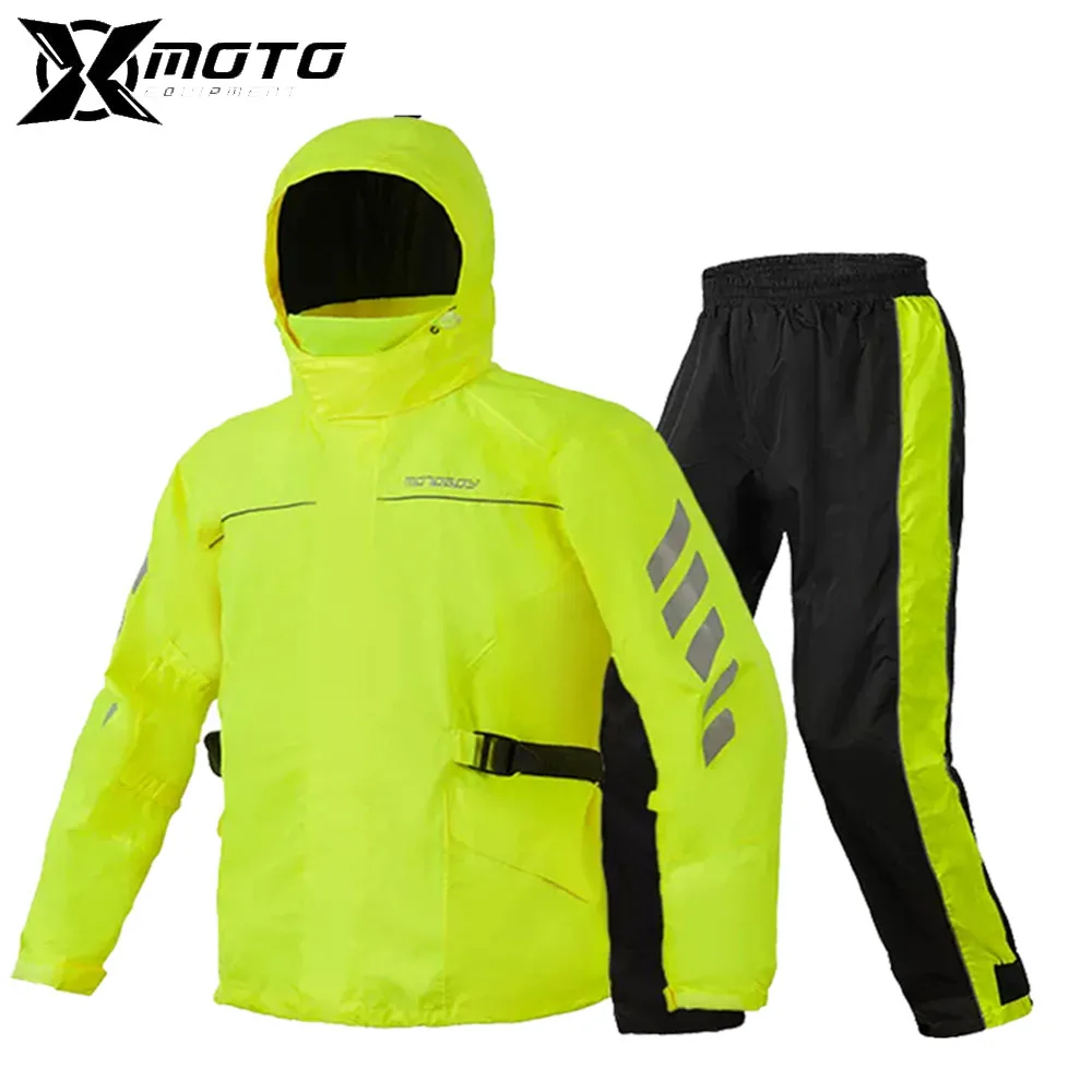 

Men Motorcycle Raincoat Motorbike Rain Suit Moto Raincoat Rain Coat Jacket Pants Biker Rain Set Waterproof Motorcyclist Women