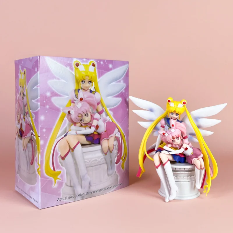 Hot Kawaii Sailor Moon Figures Anime Tsukino Usagi Model Moon Hare Cartoon Action Figurines Toy Doll Collection Children Gift