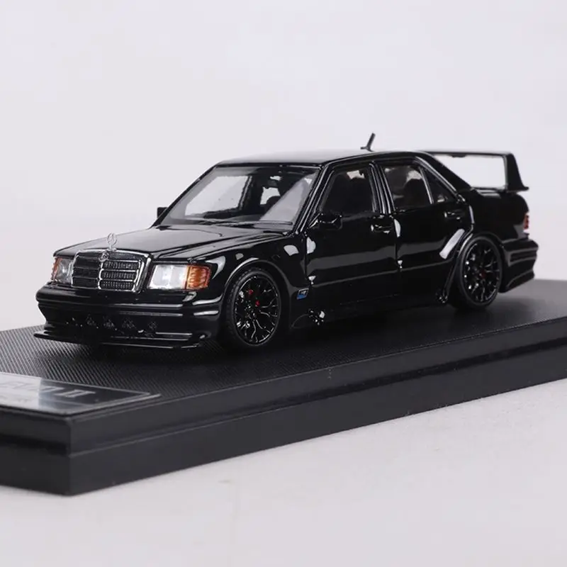 

HKM 1:64 190e W201 EVO II Миниатюрная литая под давлением модель автомобиля из сплава, игрушка для мальчиков, коллекционный дисплей для взрослых.