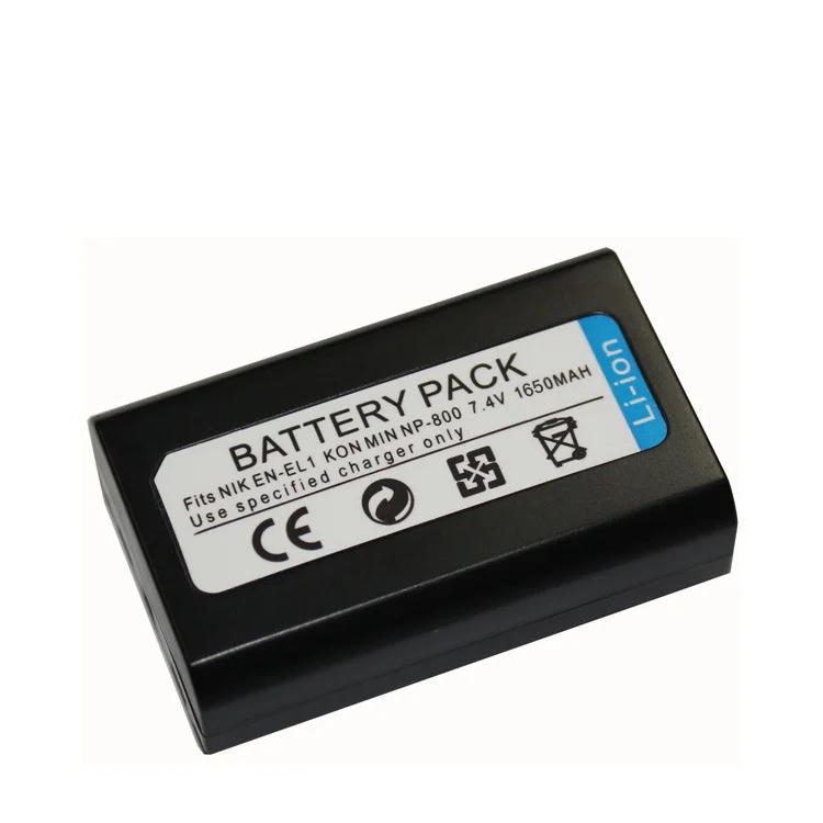 EN-EL1 ENEL1 EN EL1 1650mah Battery and Charger for Nikon E880 CoolPix 4300 5400 8700 500 775 880 885 990 995 Bateria