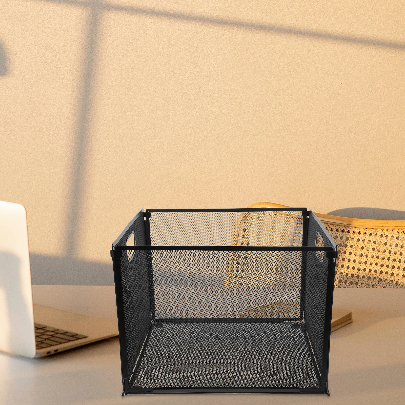 

Металлический держатель для файлов, складной утолщенный настольный органайзер, стойка для офиса, органайзер для файлов, сетчатая корзина для книг, документов