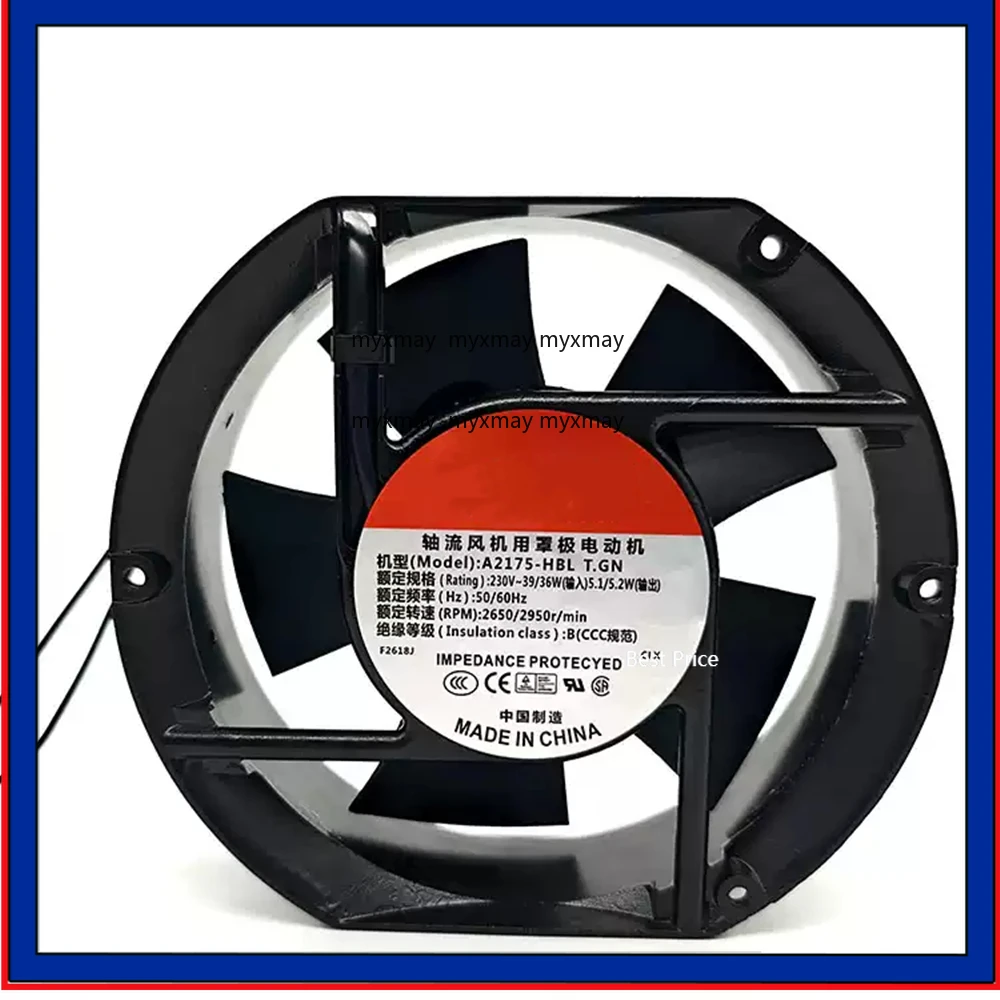 

Cooling Fan A2175-HBL T.GN AC 220V/240V 17151 171x150x51mm 2-Wire