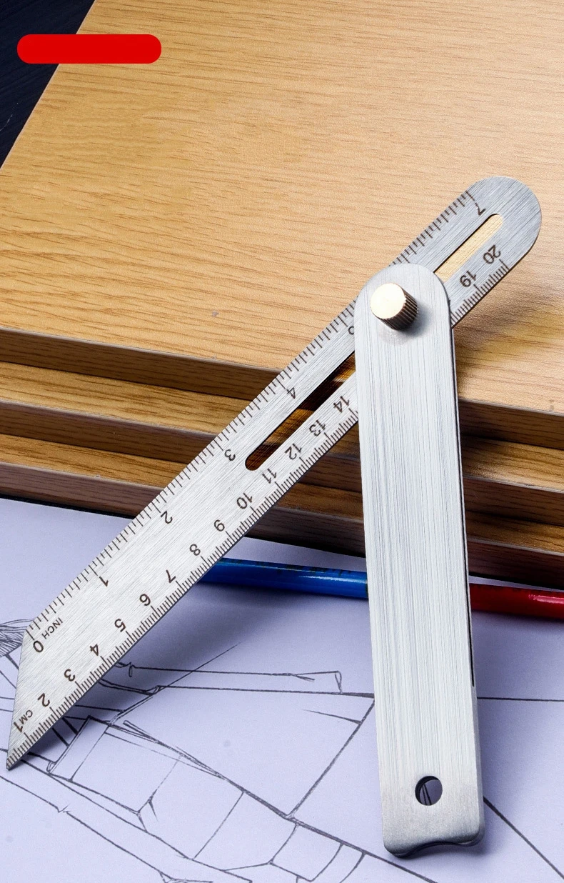 

Измерительная линейка для деревообработки, инструмент для рисования из нержавеющей стали, столярный инструмент, деревообрабатывающая линейка для плотников, мастеров, домашних советов