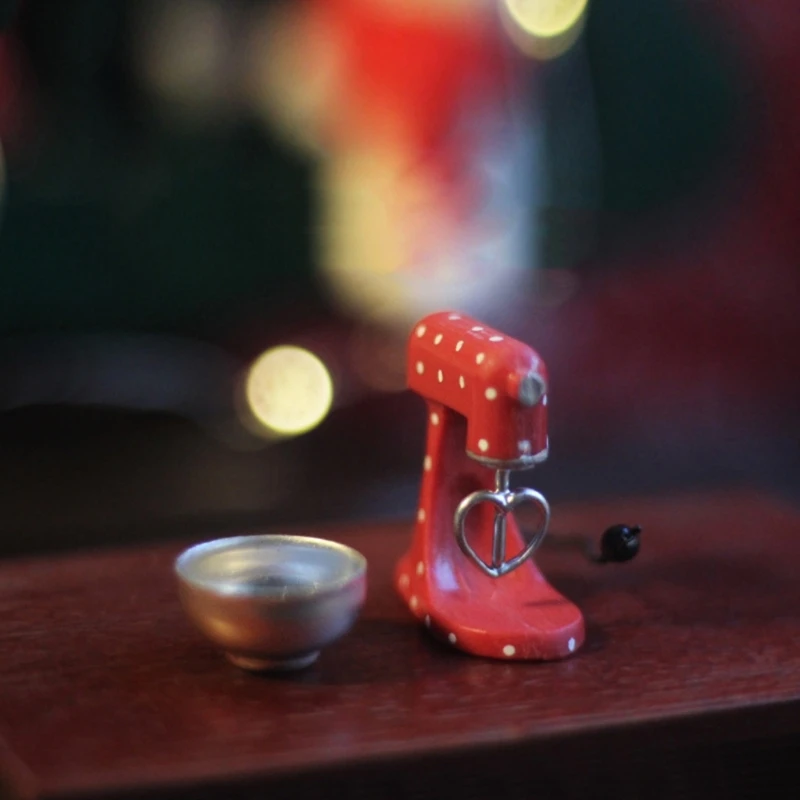 Mini frullatore in miniatura Pentole da cucinaDecorazione 1:12 Modello mixer per casa delle bambole Giocattolo 45BE