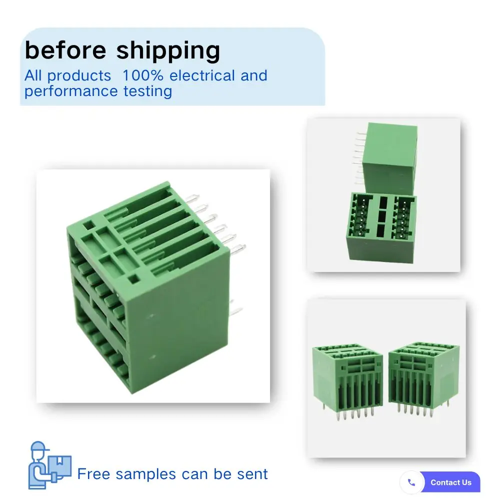 100PIN 2.5mm Pitch Double Layer Plug-in PCB Terminal Block Straight/Right Angle Pin 2EDGVH/2EDGRH-2.5 Dual Row Socket