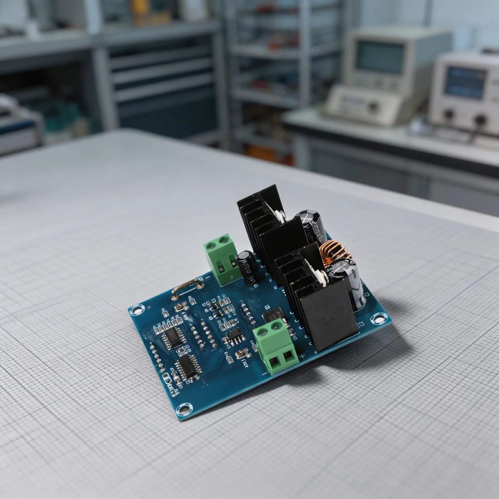 Real-time Voltage Display Current Regulator Module Aluminum Alloy Heat Sink High-Power DC Module Aluminum Alloy Heat Sink Module