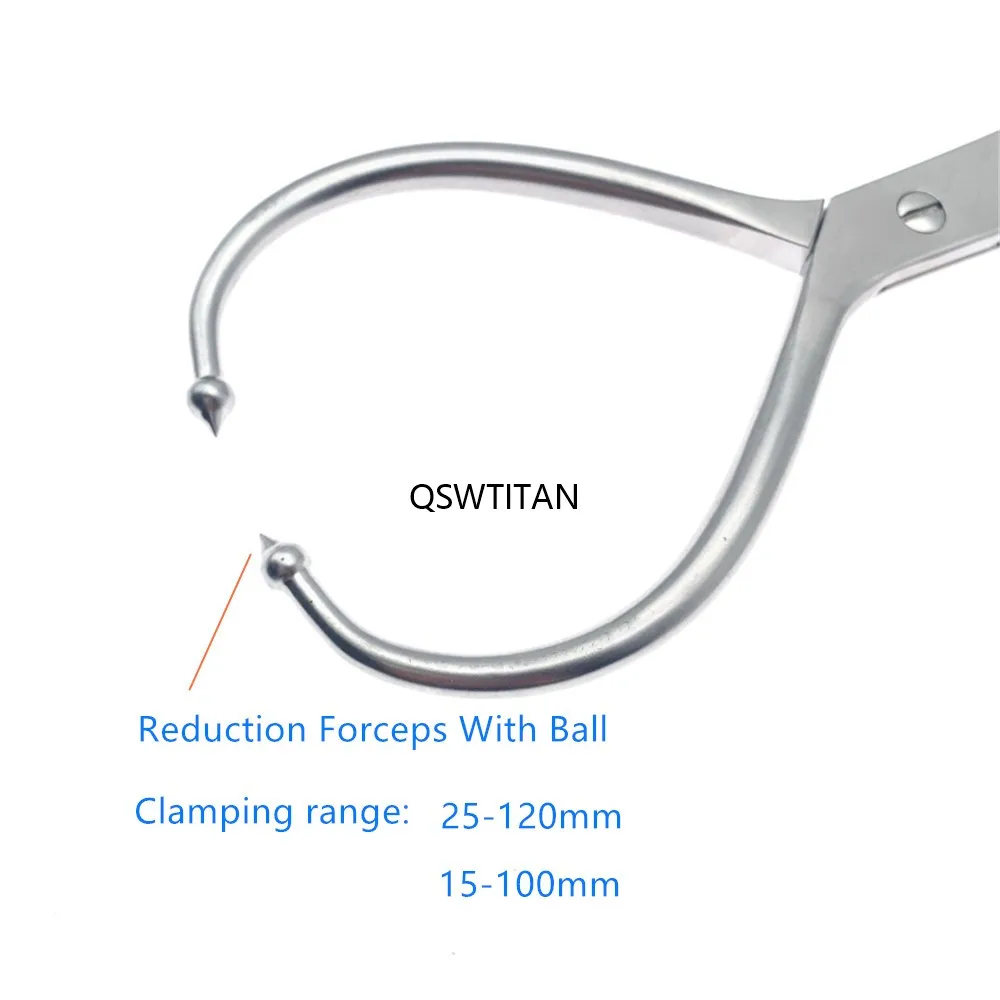 Imagem -02 - Pinça Ortopédica de Redução Ortopédica com Esfera de Redução Pontiaguda Fórceps Ósseos de Aço Inoxidável Instrumentos Ortopédicos