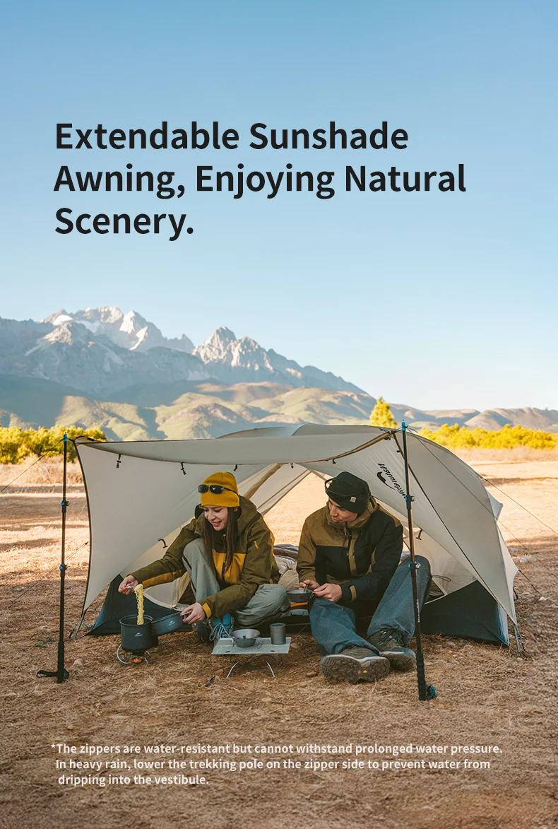 Naturehike Ango Tent Tende Pop Up 3 Persone Tenda da Campeggio Impermeabile e Antivento Facile da Montare Tenda Automatica per Campeggio, Escursioni, Outdoor