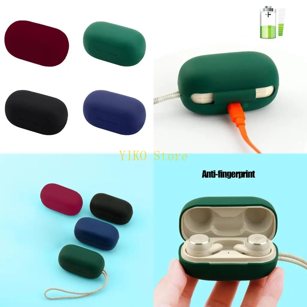 K32C Fit for REFLECT MINI NC Earphone Silica Protector Cover Shockproof Protector Sleeve Housing Wear Resistant