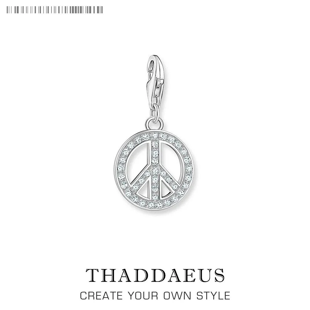 

Массивные ювелирные изделия, символ мира, подвеска-подвеска из стерлингового серебра 925 пробы, классический подарок для женщин и мужчин