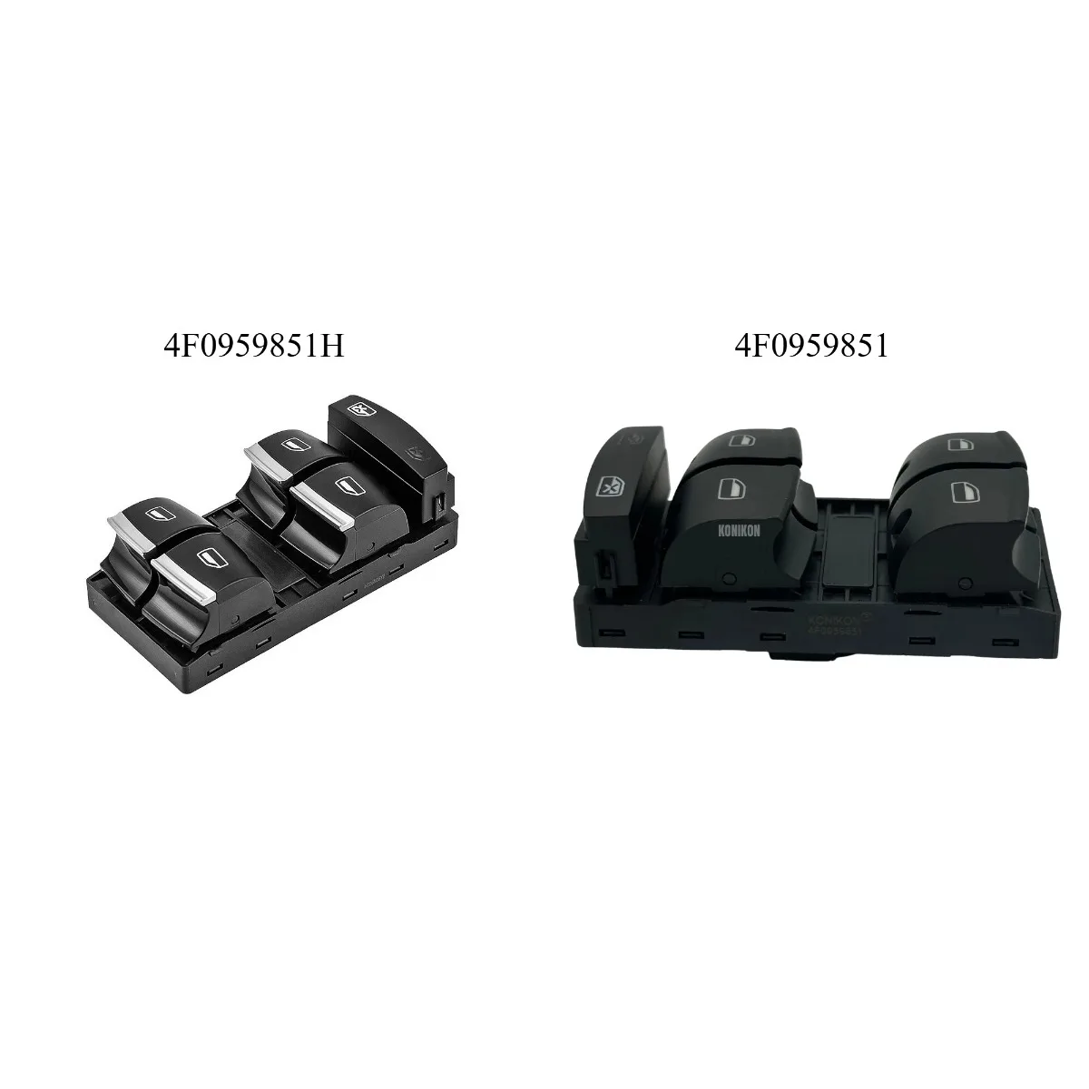 Car Electric Window Switch Master Control For Audi A3 A6 C6 Q7 4L S6 RS6 Left Driver Door 4F0959851H 4F0959851 10 Pin
