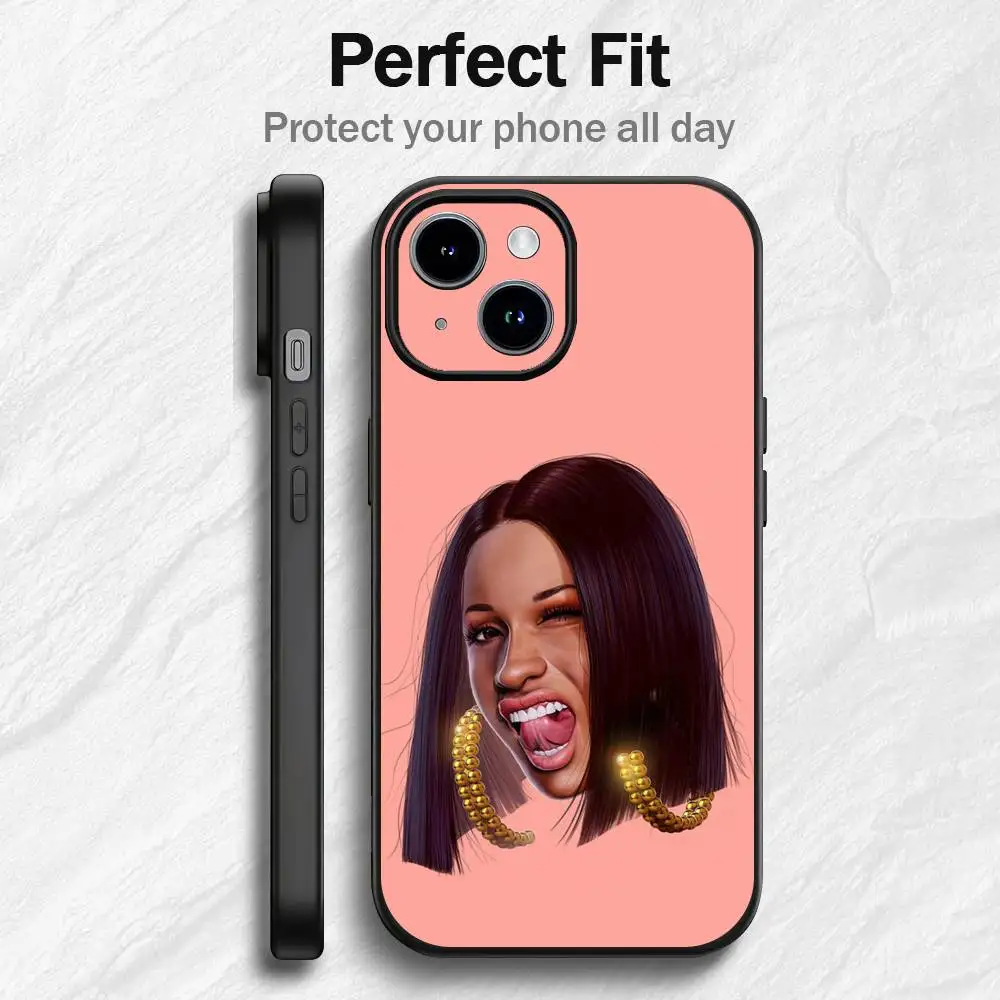 C-Car-D-di B SINGER Phone Case For 17 12 13 14 15 16Pro Max Mini Classic Plus Strong Magnetic Attraction