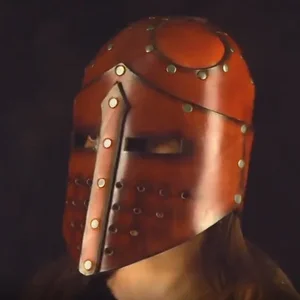 Mittelalterliche Rüstung Knight Cruzado Pirate Warrior Leder Maske Hut Soldie verstecken 10 Hauptverkaufshelm - №9