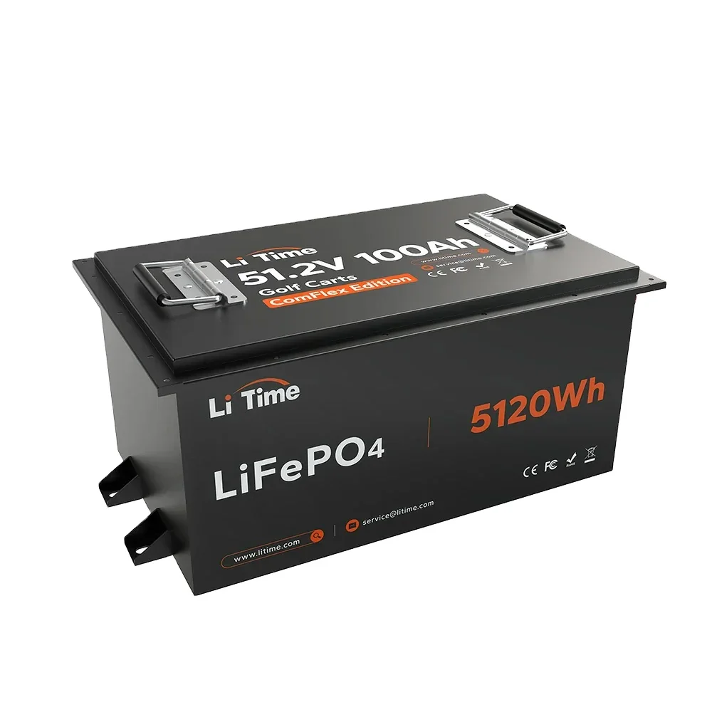 48V 100Ah Golf Cart Lithium Battery With 200A BMS & Real-Time Monitoring US EU AU JP CA Stock