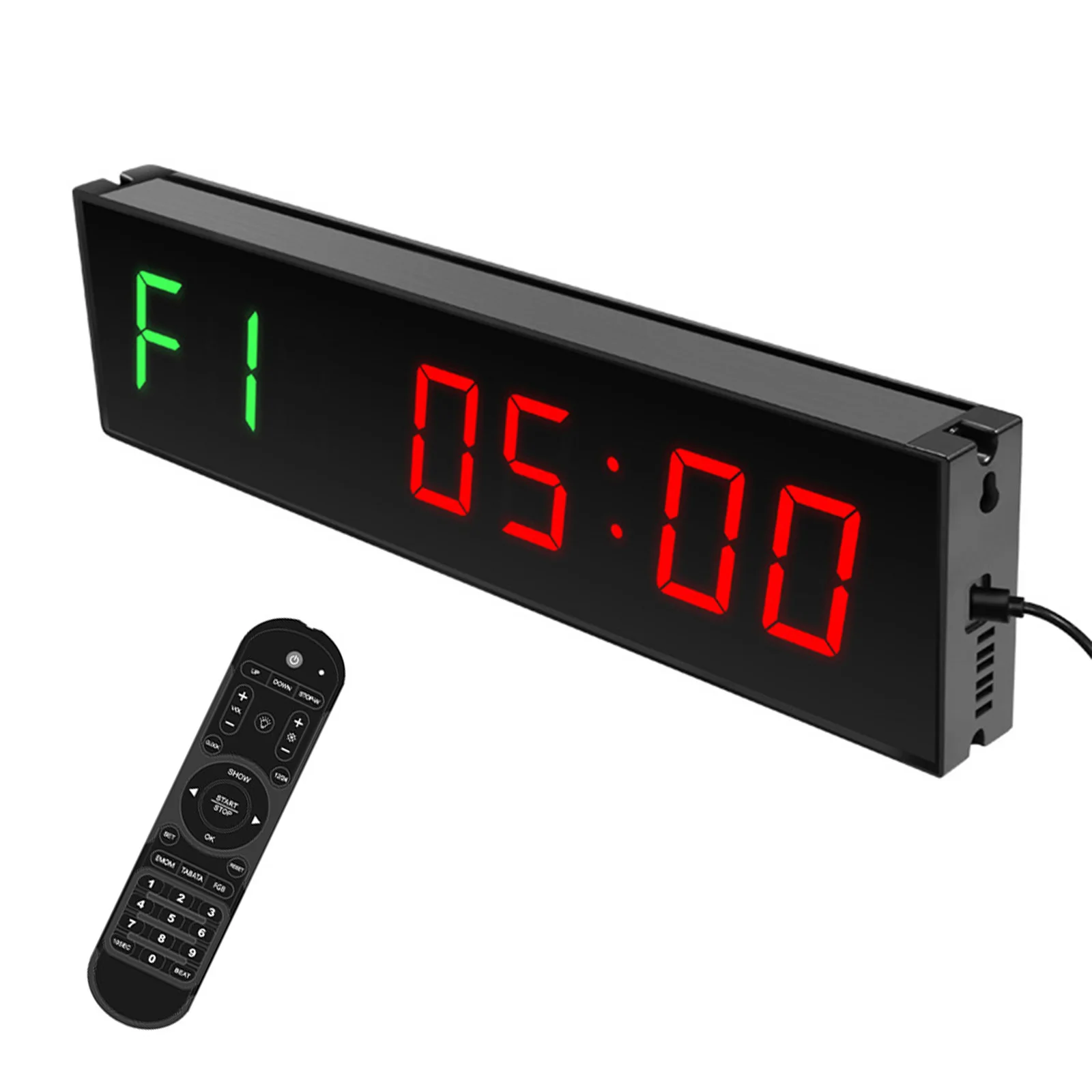 LED Digital Gym Timer Countdown Wireless Remote Control Timer for Exercise Fitness Countdown to Boxing Match Training EU/UK/US