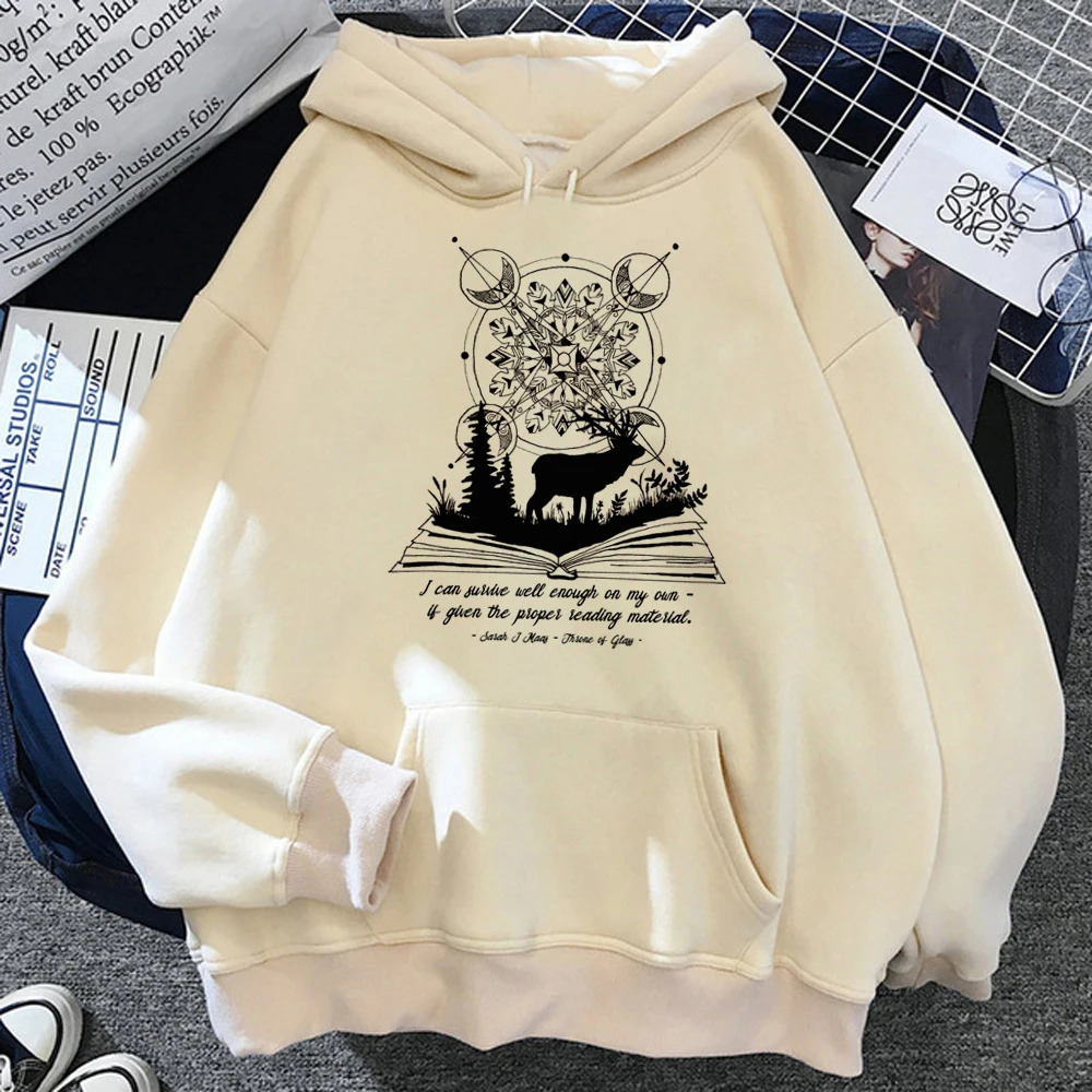 Acotar hoodies women Kawaii anime Fleece sweat y2k sweatshirts women anime sweater